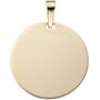Anh�nger Gravur Gravurplatte rund 333 Gold Gelbgold Goldanh�nger 