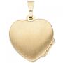 Medaillon Herz f�r 4 Fotos 333 Gold Gelbgold Herzanh�nger Anh�nger zum �ffnen