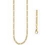 Zwillings-Panzerkette 585 Gelbgold 3 mm 45 cm Gold kette Halskette 