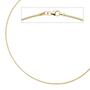 Halsreif 925 Sterling Silber gold vergoldet 1,5 mm 50 cm Kette Halskette
