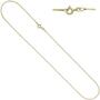 Venezianerkette 925 Sterling Silber Gold vergoldet 0,9 mm 50 cm 