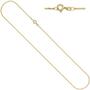 Panzerkette 925 Sterling Silber Gold vergoldet 1,3 mm 45 cm 