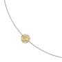 Collier Kette mit Anh�nger Edelstahl mit 585 Gold kombiniert matt 42 cm