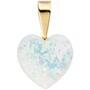 Anh�nger Herz 333 Gold Gelbgold 1 Opal Herzanh�nger 