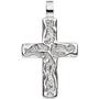 Anh�nger Kreuz 925 Sterling Silber geh�mmert Silberkreuz 