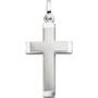 Anh�nger Kreuz 925 Silber matt mattiert Kreuzanh�nger Silberanh�nger 