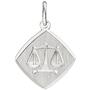 Anh�nger Sternzeichen Waage aus 925 Sterling Silber teilmattiert 