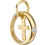 Kinder Taufring mit Kreuz 333 Gold Gelbgold 1 Zirkonia TaufAnh�nger 