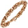 Armband 925 Sterling Silber Rotgold vergoldet 20 cm - 7,2 mm 