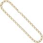 Lang-Panzerkette 925 Sterling Silber Gold vergoldet 6,9 mm 45 cm 