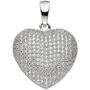 Anh�nger Herz 925 Sterling Silber mit Zirkonia HerzAnh�nger 