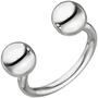 Damen Ring Kugel Kugeln 925 Sterling Silber Kugelring offen (Gr��e: 52) 