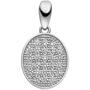 Anh�nger oval 925 Sterling Silber 26 Zirkonia SilberAnh�nger 