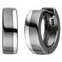 Creolen 925 Sterling Silber schwarz bicolor Ohrringe 