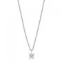 Collier Kette mit Anh�nger 585 Gold Wei�gold 1 Diamant Brillant 45 cm