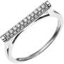 Damen Ring 925 Sterling Silber mit 35 Zirkonia (Gr��e: 52) 