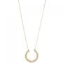 Collier Kette mit Anh�nger Geflecht 750 Gold Gelbgold 45 cm Goldkette