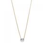 Collier Kette mit Anh�nger 750 Gelbgold Wei�gold bicolor Diamant Brillant