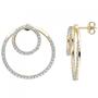 Ohrh�nger 375 Gold Gelbgold mit Zirkonia Ohrringe Ohrstecker 