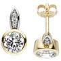 Ohrstecker 375 Gold Gelbgold 8 Zirkonia Ohrringe Goldohrringe 