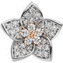 Anh�nger Blume 585 Rotgold Wei�gold bicolor 30 Diamanten Brillanten 
