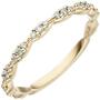 Damen Ring 585 Gold Gelbgold 27 Diamanten, Goldring (Gr��e: 54) 