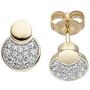 Ohrstecker 333 Gold Gelbgold 28 Zirkonia Ohrringe Goldohrringe 
