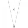 Collier Kette mit Anh�nger 585 Wei�gold 1 Diamant Brillant 45 cm