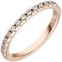 Damen Ring 585 Gold Rotgold 15 Diamanten Rotgoldring (Gr��e: 54) 