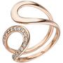 Damen Ring 585 Gold Rotgold 21 Diamanten Rotgoldring (Gr��e: 60) 