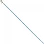 Rundankerkette Edelstahl blau lackiert 42 cm Kette Halskette Karabiner 