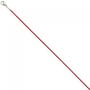 Rundankerkette Edelstahl rot lackiert 42 cm Kette Halskette Karabiner