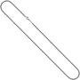 Rundankerkette Edelstahl grau lackiert 42 cm Kette Halskette Karabiner