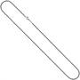 Rundankerkette Edelstahl grau lackiert 50 cm Kette Halskette Karabiner