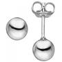 Ohrstecker Kugel 6,1 mm 925 Sterling Silber Ohrringe 