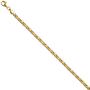 K�nigsarmband 925 Sterling Silber gold vergoldet diamantiert 19 cm