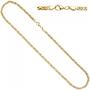 K�nigskette 925 Sterling Silber gold vergoldet 3,2 mm 60 cm Kette