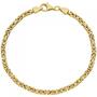 K�nigsarmband 925 Sterling Silber gold vergoldet diamantiert 21 cm Armband