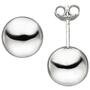 Ohrstecker Kugel 10 mm 925 Sterling Silber Ohrringe Kugelohrstecker 