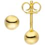Ohrstecker Kugel 5 mm 925 Silber gold vergoldet Ohrringe Kugelohrstecker 