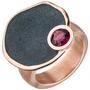 Damen Ring 925 Sterling Silber rotgold 1 Rhodolith (Gr��e: 54) 