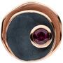 Anhnger 925 Silber Rotgold vergoldet matt schwarz 1 Rhodolith rot 