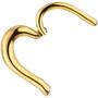 Segmentring Herz Edelstahl gold farben beschichtet Scharnier Ringst�rke 1,2 mm