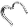 Segmentring Herz aus Edelstahl mit Klick-System Ringst�rke 1,2 mm