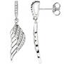 Ohrh�nger Fl�gel EngelsFl�gel 925 Silber mit Zirkonia Ohrringe 