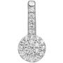 Anh�nger 925 Sterling Silber mit Zirkonia 13,6 mm hoch 