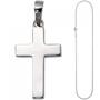 Anh�nger Kreuz 925 Silber Kreuzanh�nger Silberkreuz mit Kette 60 cm