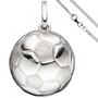 Kinder Anh�nger Fu�ball 925 Silber Fu�ballanh�nger mit Kette 42 cm