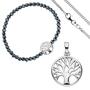Schmuck-Set Baum Lebensbaum Weltenbaum 925 Silber Anh�nger Kette 42 cm