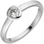 Damen Ring 585 Gold Wei�gold 1 Diamant Brillant 0,25ct.  Diamantring (Gr��e: 60) 